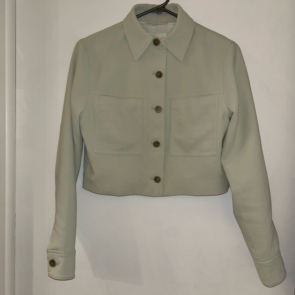 Wilfred Light Green Utility Jacket